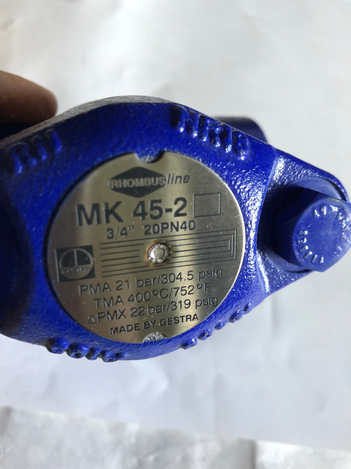 3/4" Flowserve Mk 45-2 3/4 20Pn40 Thermostatic Steam Trap,Gestra A105,Al
