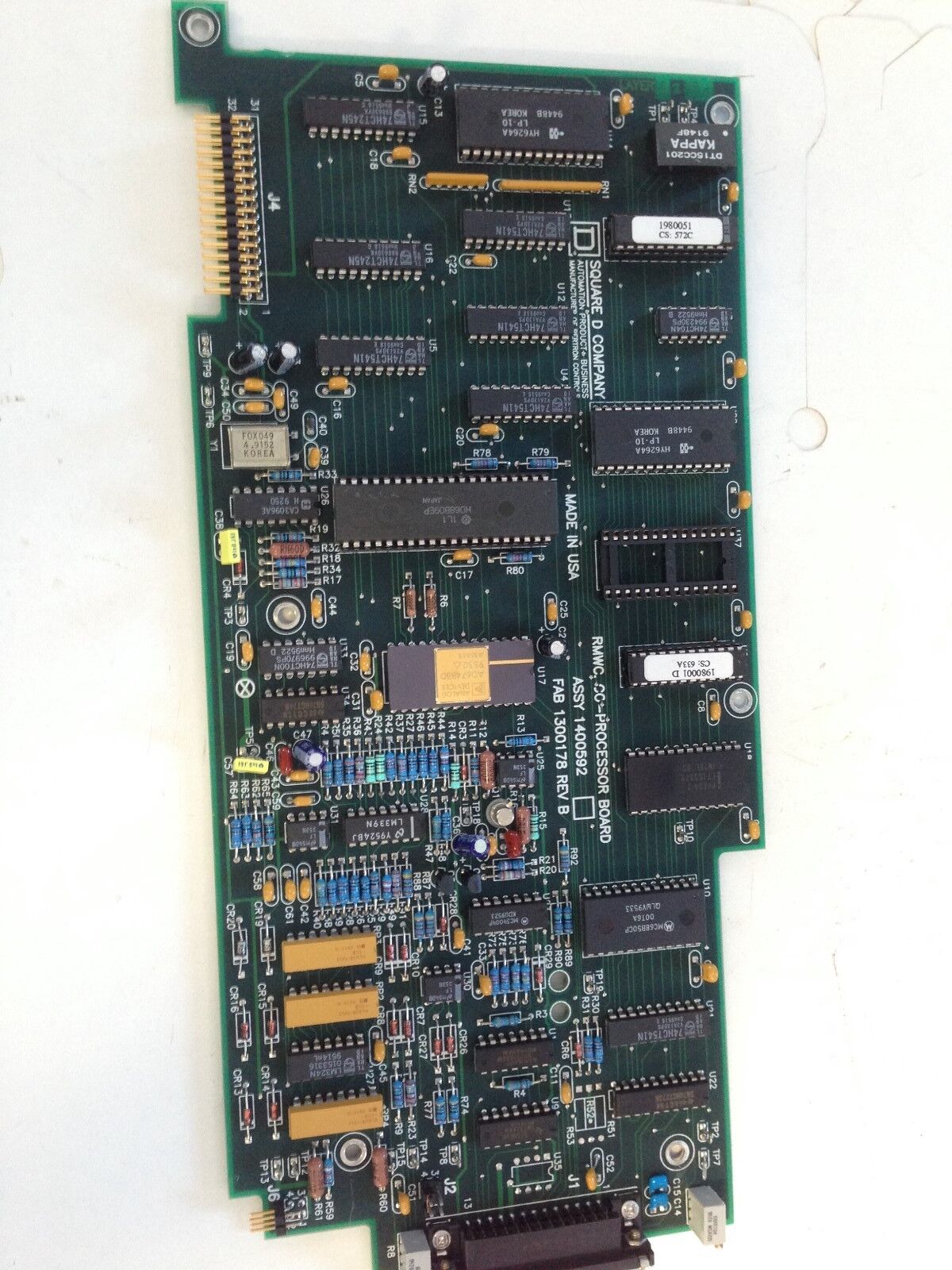 Square D 1400592 Rmwc Co Processor Board,Fab 1300178 Rev B,Co-Processor,Dd
