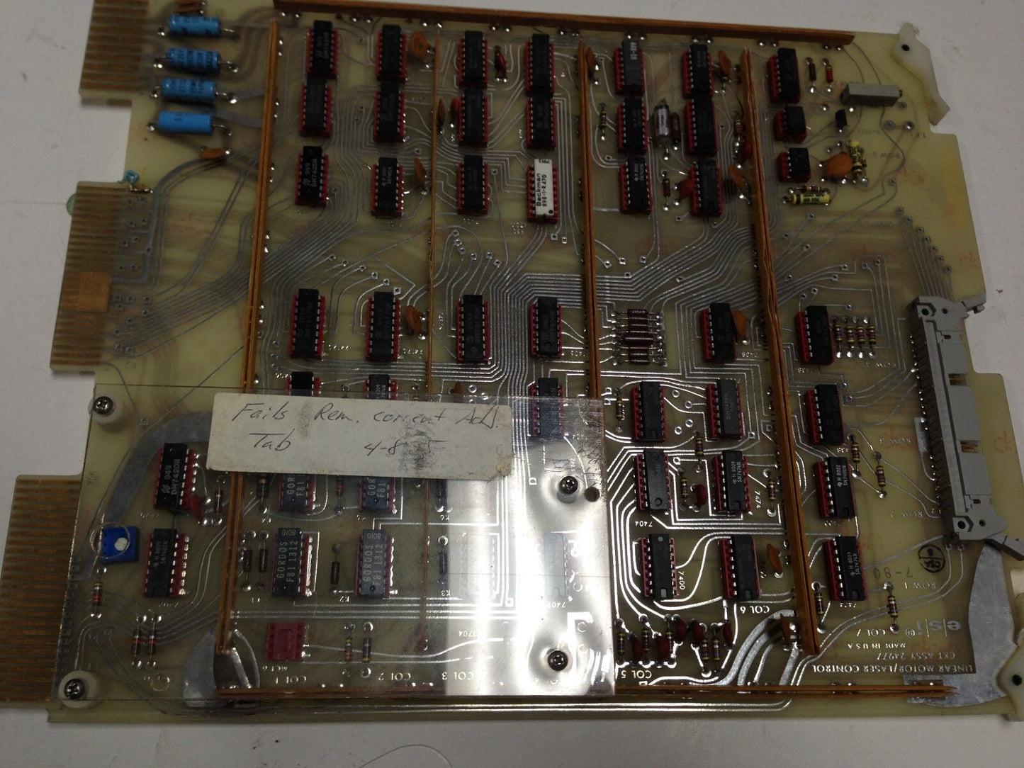 Esi Linear Motor/ Laser Control Pcb Card 24977, Circuit Board Col 7 Esi,Dk