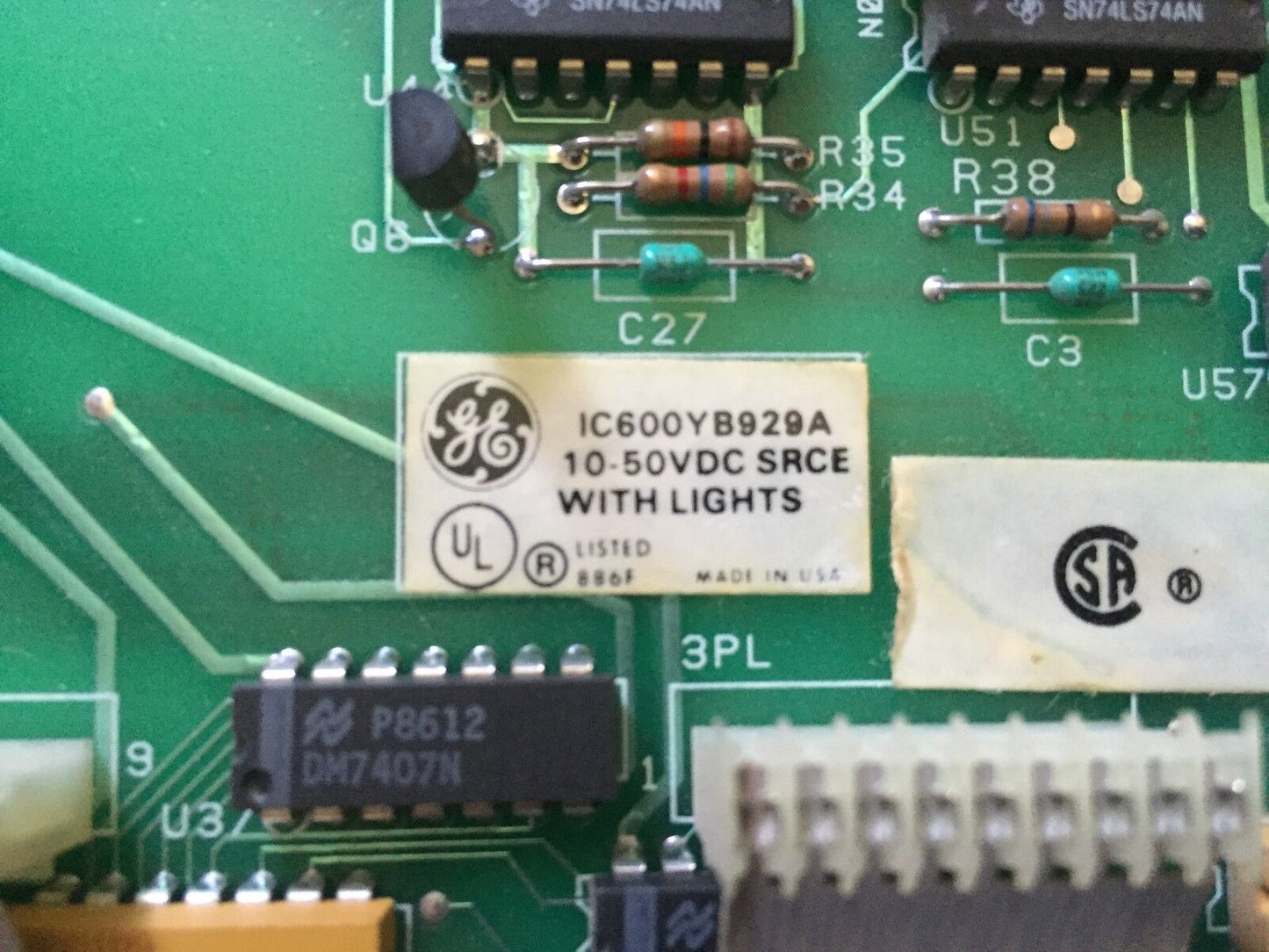 Fanuc Ge Ic600yb929a,44A717574-G01,10-50Vdc Srce With Lights Output,Fm