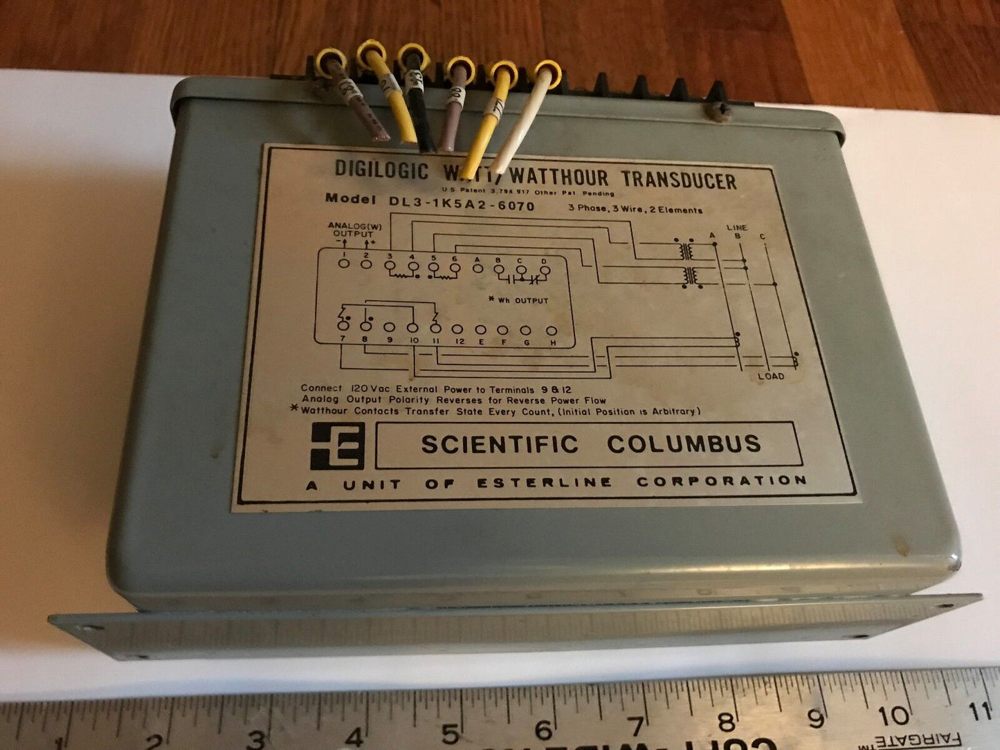 Scientific Columbus Dl3-1K5a2-6070-V, 1000W Watt/Watthour Transducer,Eh