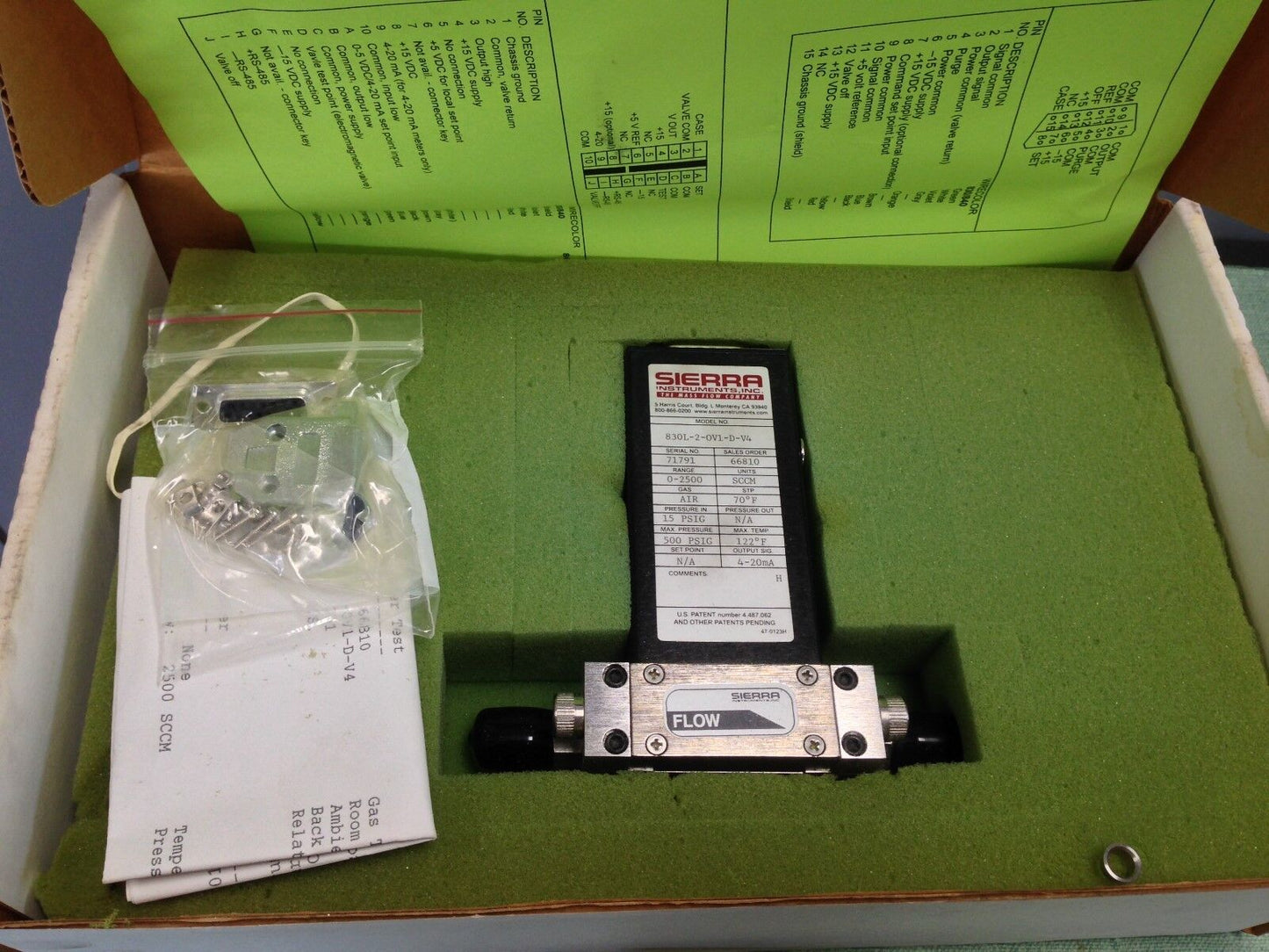 New Sierra 830L-2-Ov1-D-V4 Mass Flow Sensor 830L-2-0V1-D-V4,830L-2-0V1-D-V4,Db