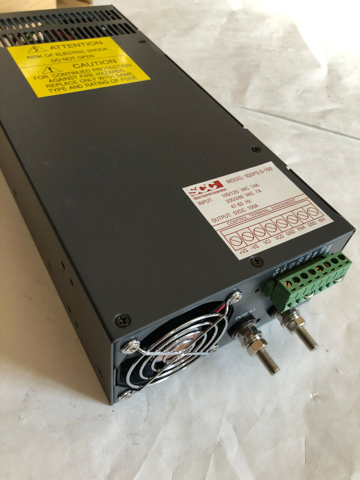 New Ssc 920Ps-5-100 Power Supply 240Vac, In 5Vdc 100A Out,Fg
