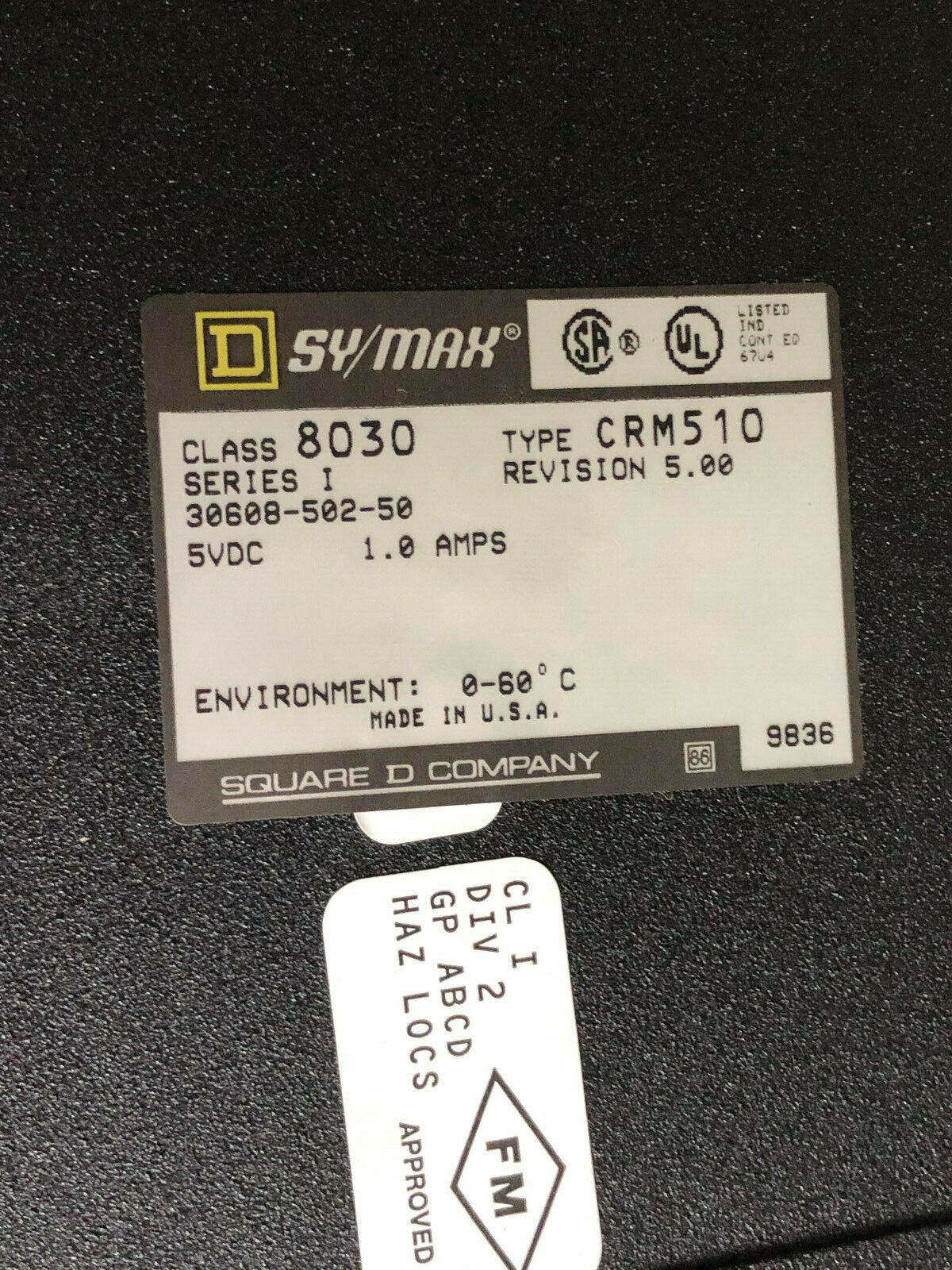 Square-D 8030 Crm510 Sy/Net Crm-510 Class 8030 Nwtwork Interface,(Excelent),Ae