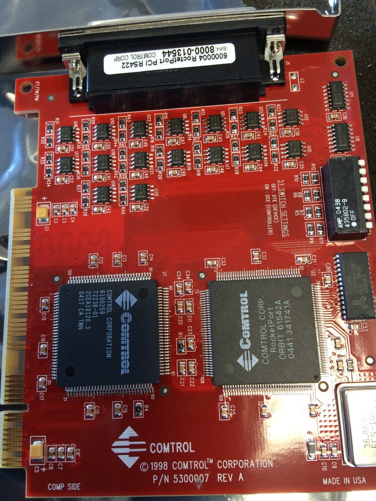 New Comtrol 5300007 Pci Rs422 Quad Db9 4-Port 32-Bit Asi 98020-9,5000004,Bw,Eg