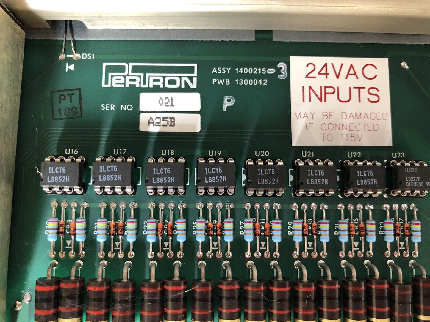 Pertron 1400215-3,Pwb 1300042 1400215 24Vac Input/Output Distribution Board,Dk