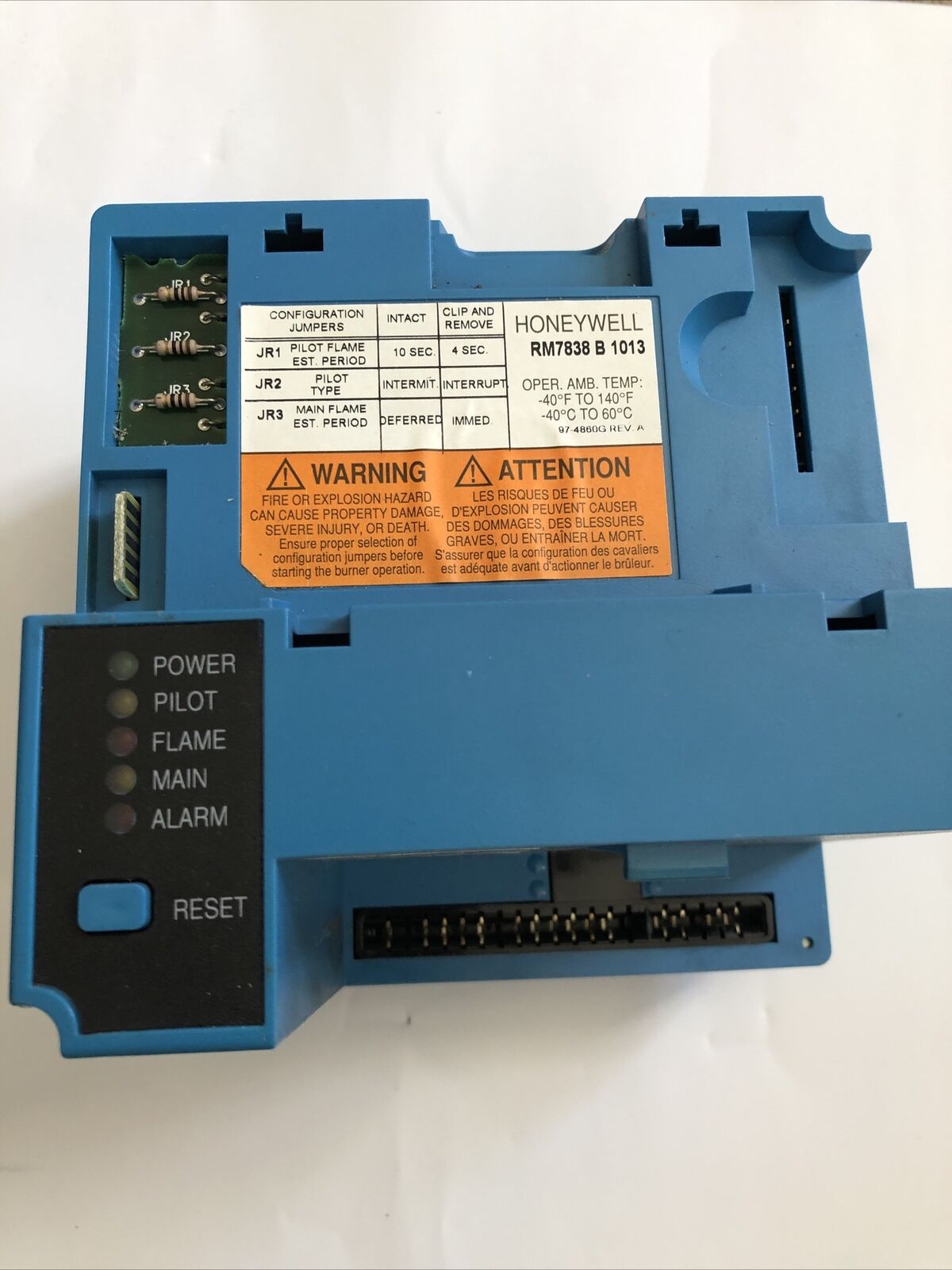 Honeywell Rm7838b1013 Burner Control,Rm7838 B 1013,(Excellent Condition!!!),Cw