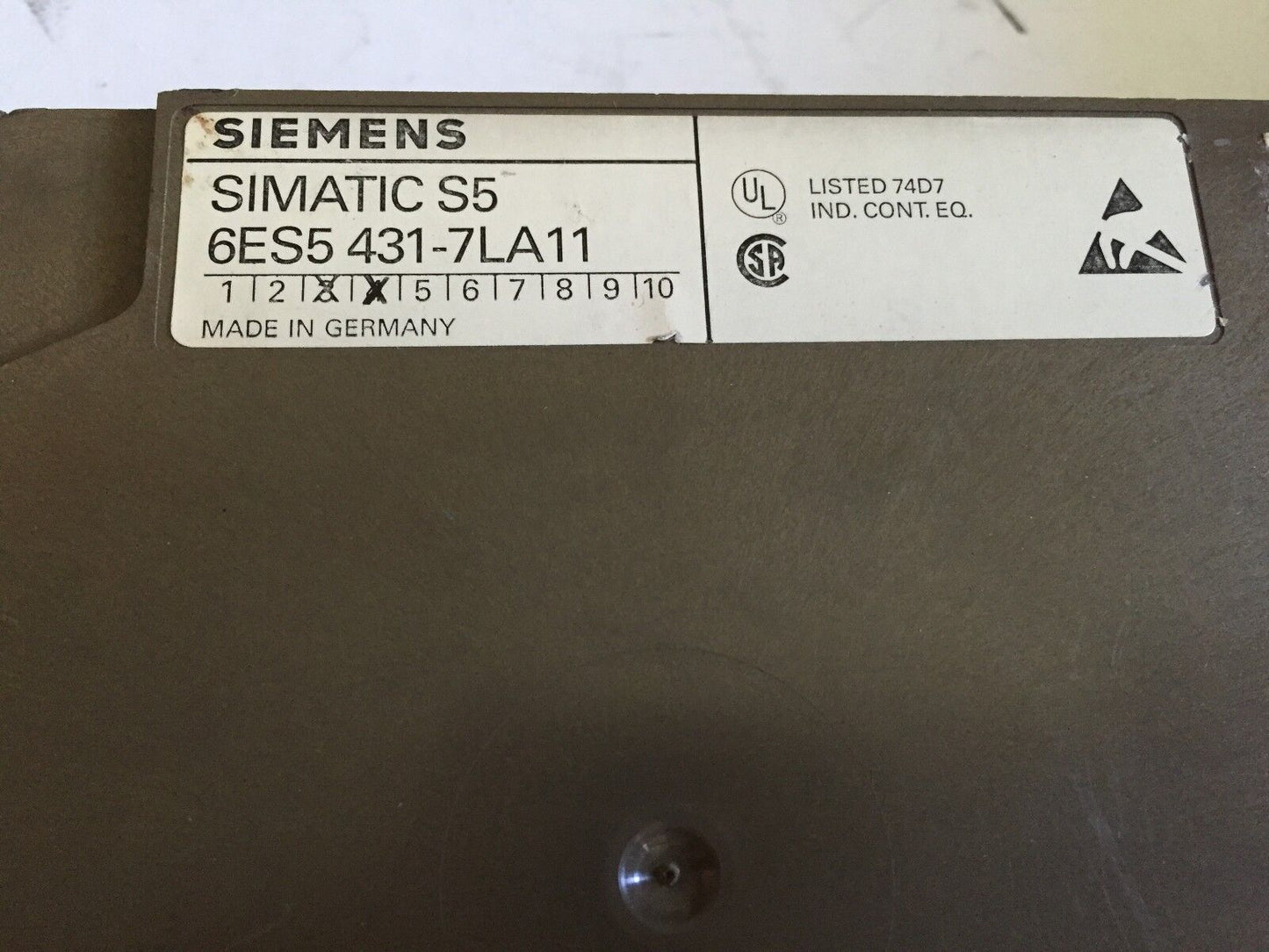 Siemens 6Es5 431 7La11 Digital Input 16X24-48V Uc Simatic S5,Cw