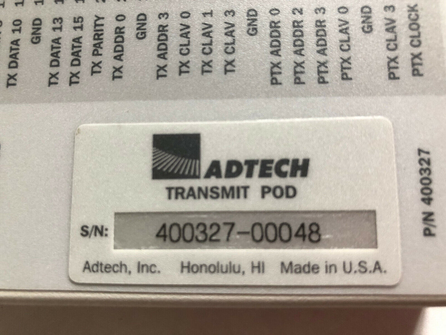 Adtech 400328 Ax/4000 Utopia Level 2 Interface Receive Pod,Cl,Ae