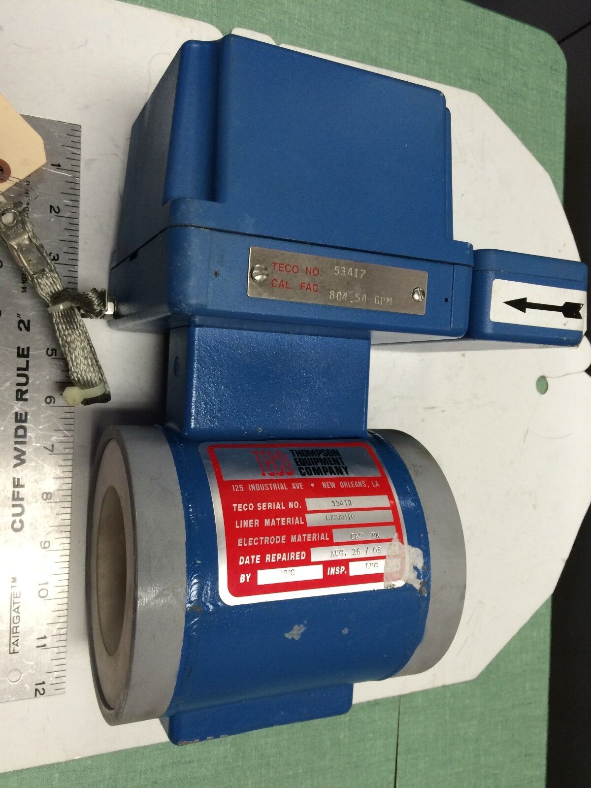 Fischer Porter Iod14 77Ah14pa19kd12cc Flowmeter Signal Converter 804.54 Gpm,Ck