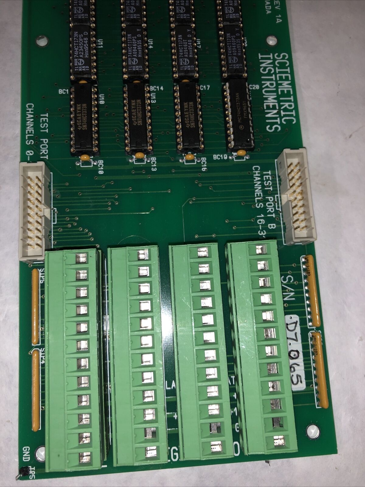 Sciemetric Multiplexer Analog Interface 242 Rev1a Digital I/O Module,Fg