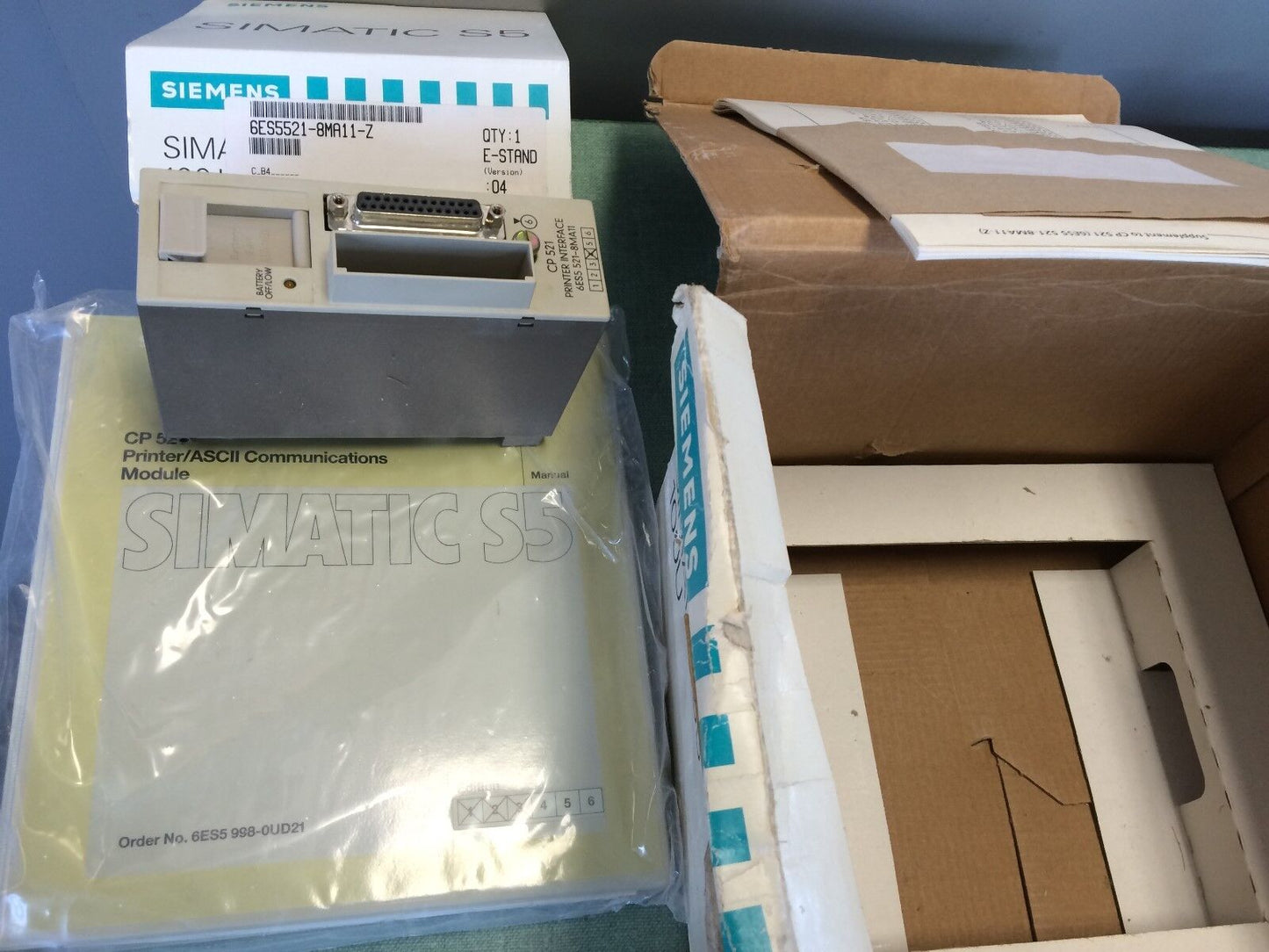 Siemens 6Es5521-8Ma11-Z,Cp521,S5 Processor Printer Interface 6Es5 521-8Ma11 Z,Dj