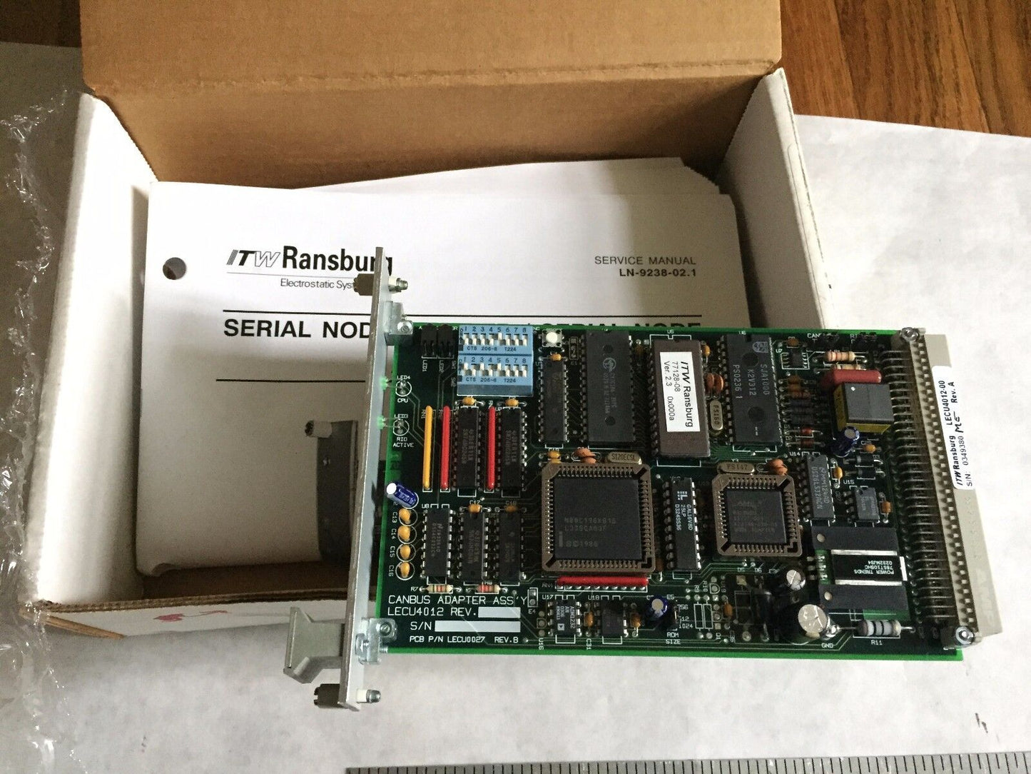 New Itw Lecu4012,Lecu0027,Canbus Ransburg Lecu4012-00 Serial Node Adapter,Cx