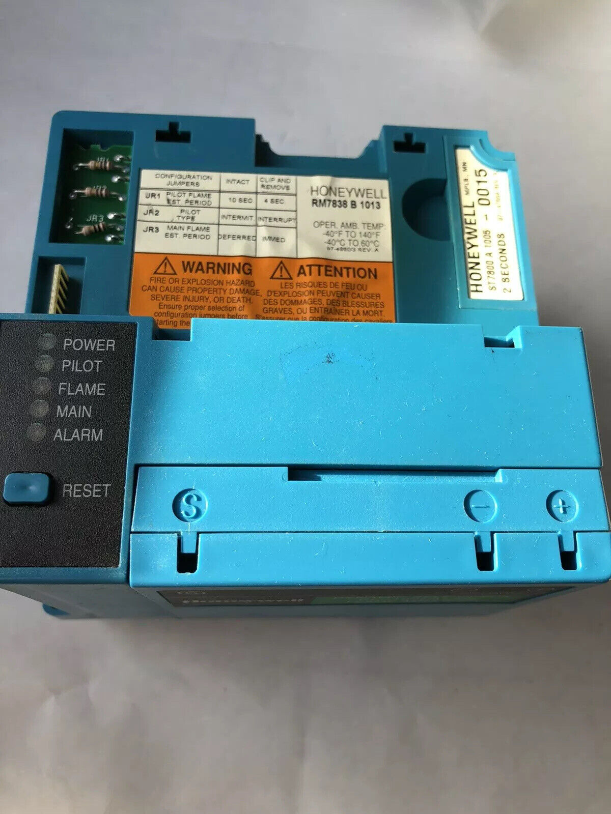 Honeywell Rm7838 B 1013,St7800a 1005,R7847 B 1031,Dynamic Flame Burner ,Sh