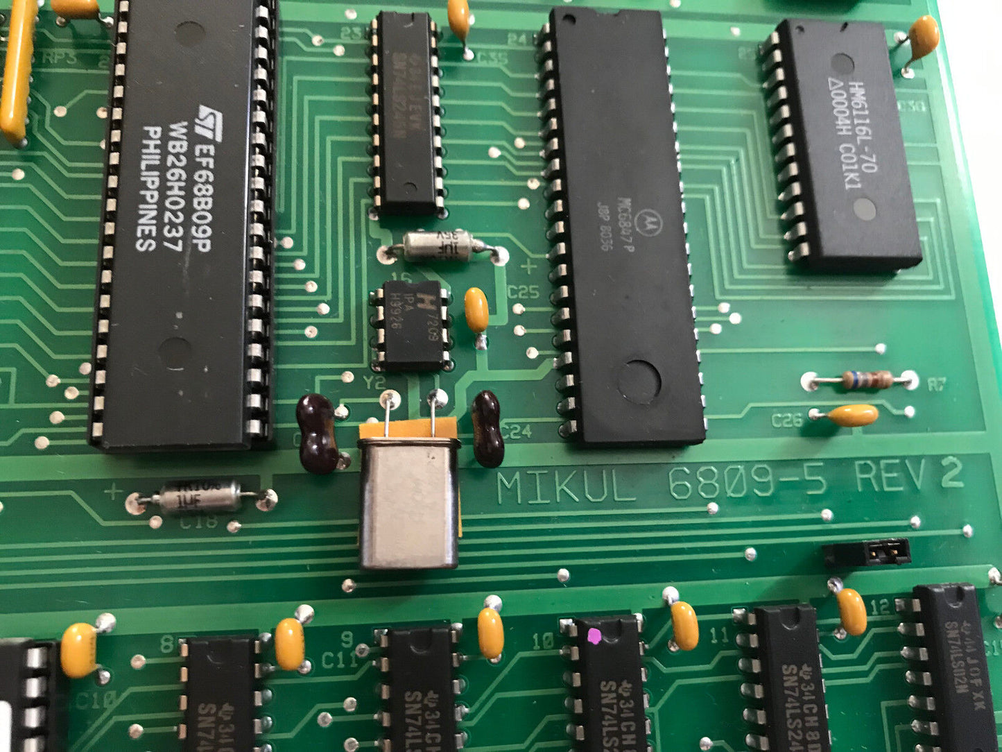 Mikul 6809-5 Rev 2 Oven Cpu Pcb Circuit Board 15153-1084,St