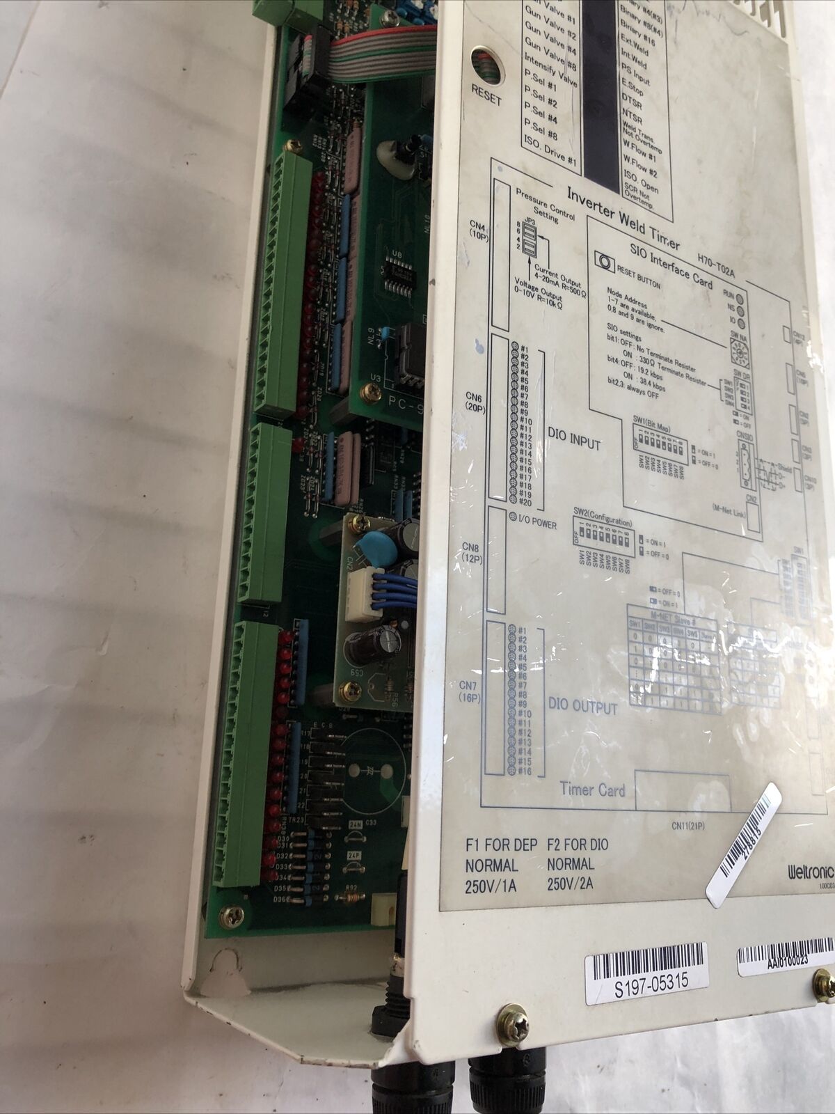 Weltronic H70-T02a, Wtc A2-1225-30,S430-V1.2 Inverter Welding Timer,Ee,Fb