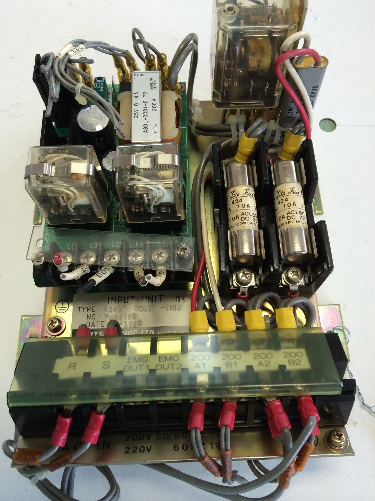 Fanuc A14b-0061-B103, A20b-0007-0340 / 04A Pu84468 Cnc Input Unit,Bb,Dc