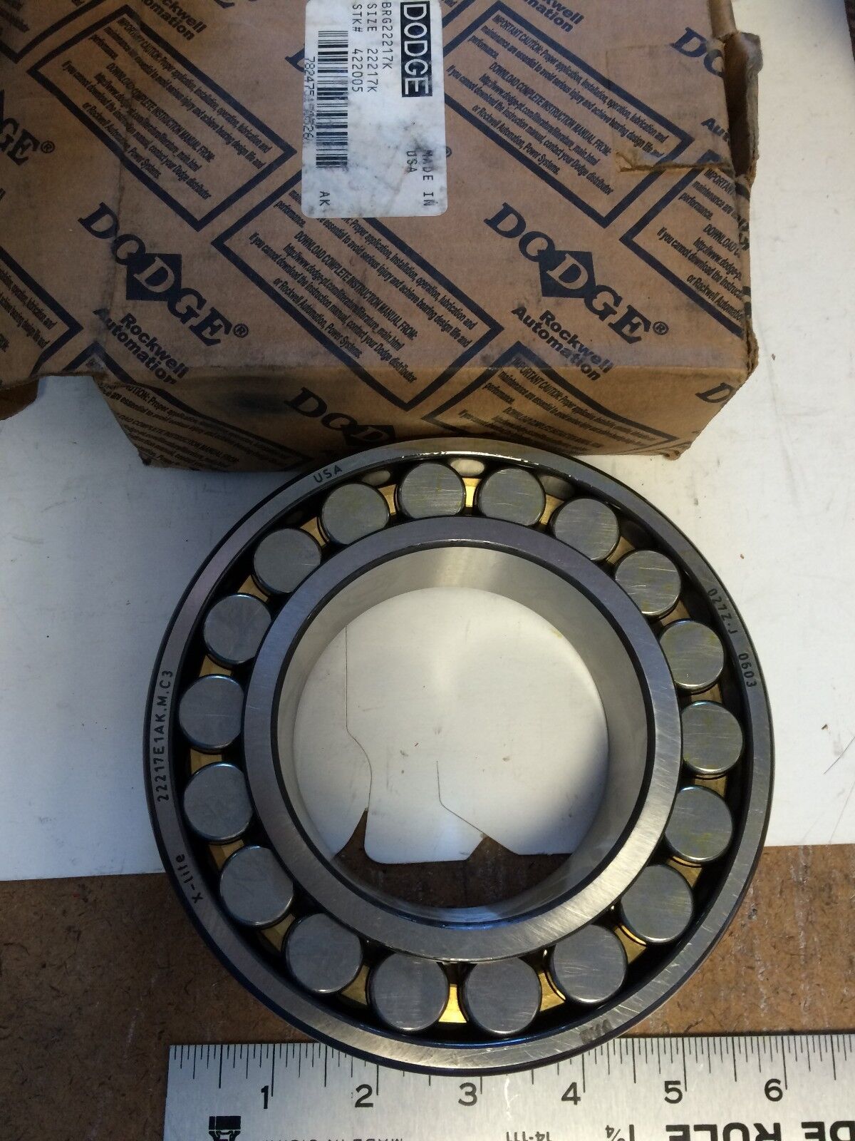 New 027Zj 0669,Bearing Dodge 22217E1ak.M.C3 X-Life,22217K (85Mm X 150X 36Mm),Bm