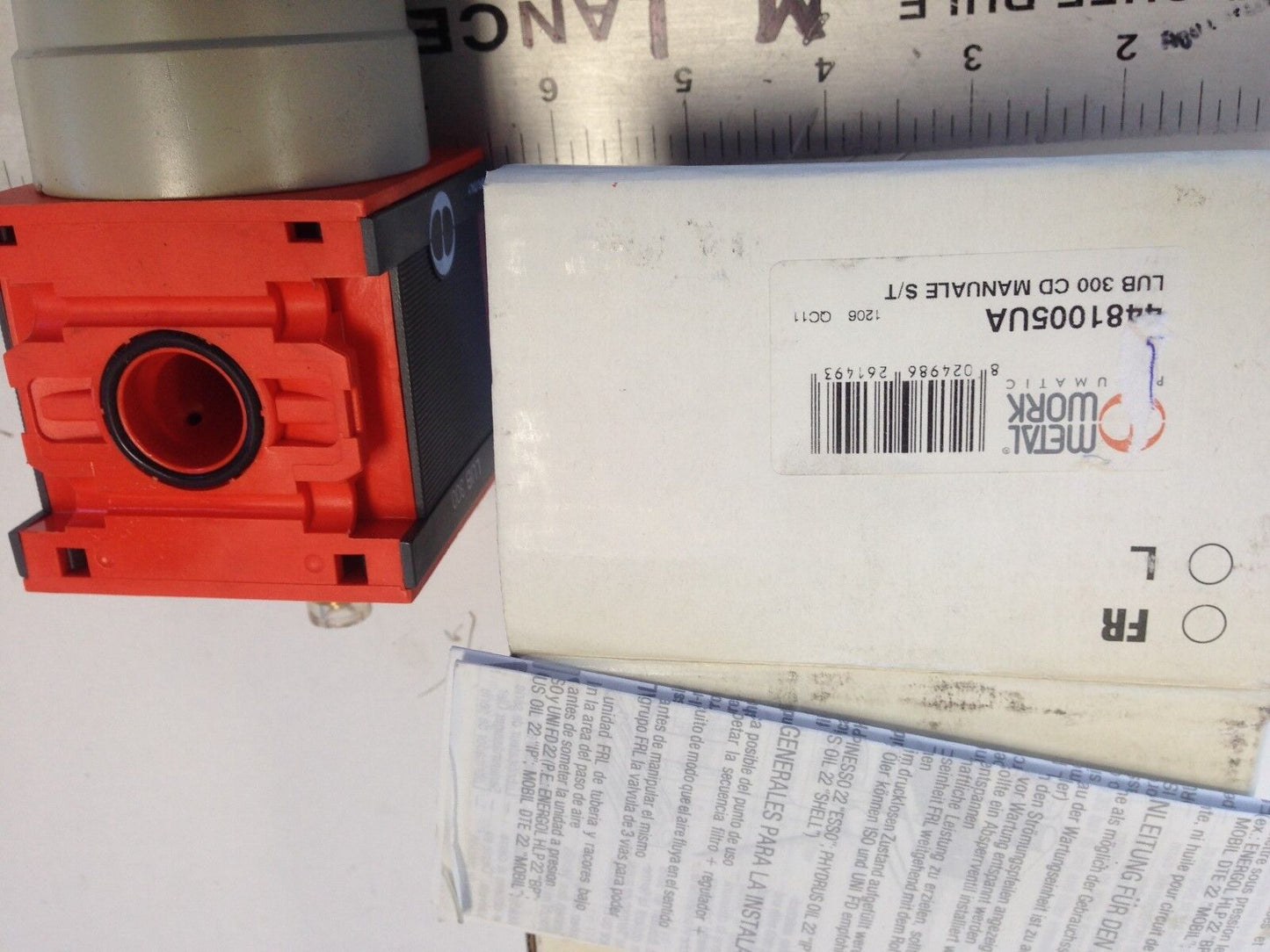 Metal Work 3481005Ua Pneumatic Lubricator Lub 200 & 1/2" Npt 9330801U Kit,Dg