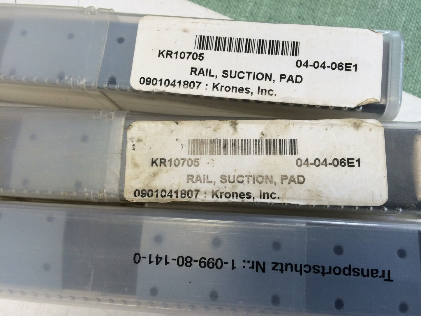 New Set Krones 1-099-80-141-0 Pneumatic Clamp Suction Rail 6Pads,0901041807,Su