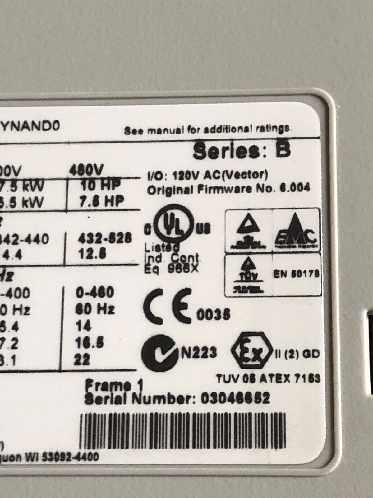Allen Bradley 20B D014a3atnand0 Powerflex 700 Ac Drive Unit,20Bd014a3atnand0,An