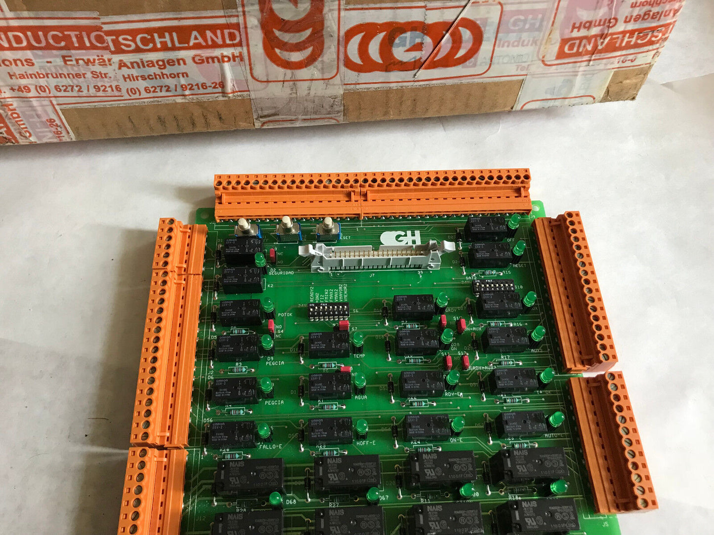 New Relebonding Cxs2.2,G.H.Group Cxs2.2 Relebonding I/O Terminal Pcb Board Gh,Eo