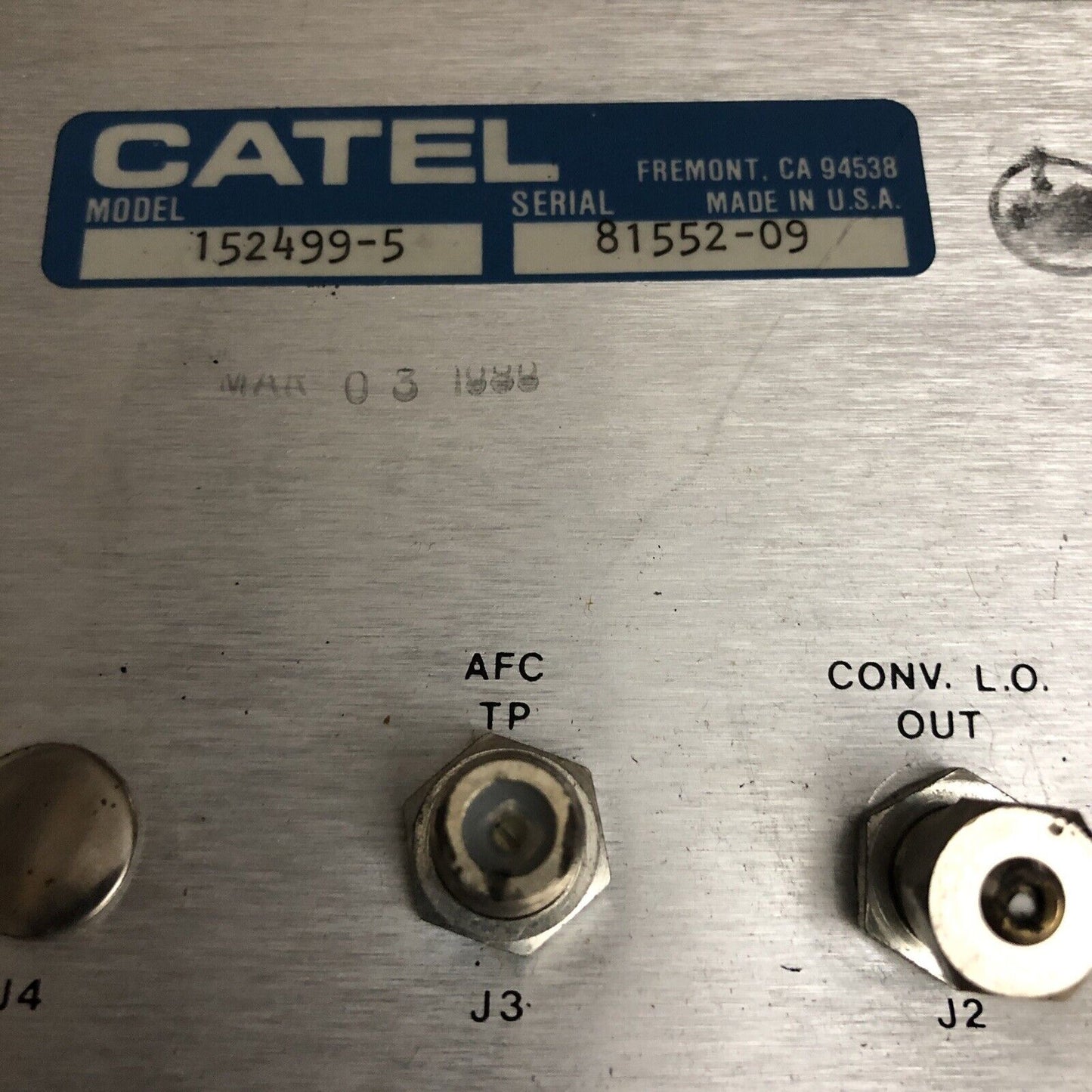 Catel 152499-5 Television Demodulator ,Input Converter, I.F Amplier,Agc,Cy