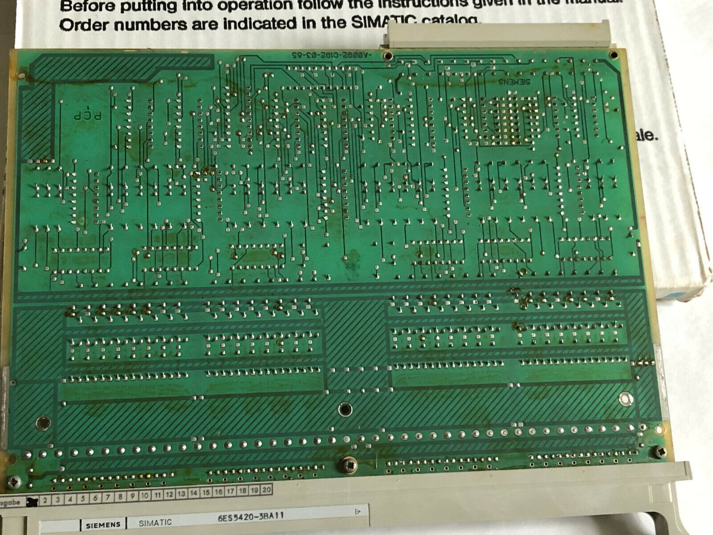 Siemens 6Es5420-3Ba11,32 Point 24Vdc 6Es5-420-3Ba11,C79040-A92-C192187,Ec