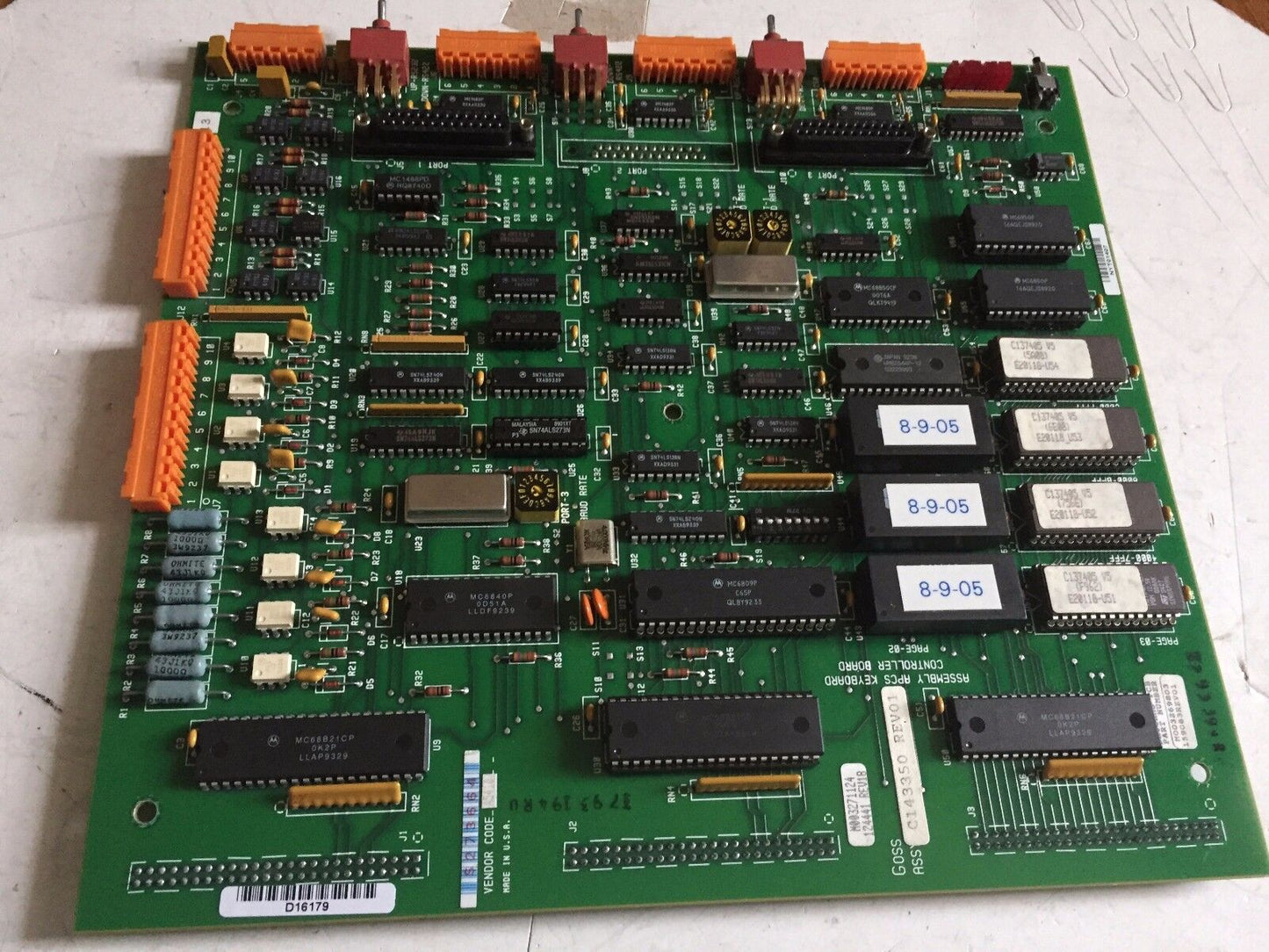 Rockwell E20118-1,A5410,Goss 124441,C143350 Assembly Apcs Keyboard Controller,Cs