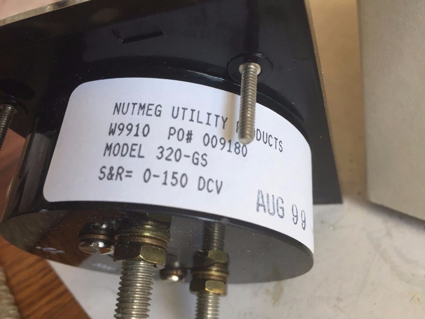 New Triplet Model 320-Gs 3-1/2" Voltmeters 0-150V Dc Nutmeg X0245,Ax