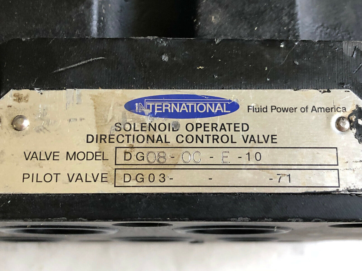 International Dg08-0C-E-10,Dg08-Oc-E-10 Solenoid Directional Valve,Dg03-71,Ba