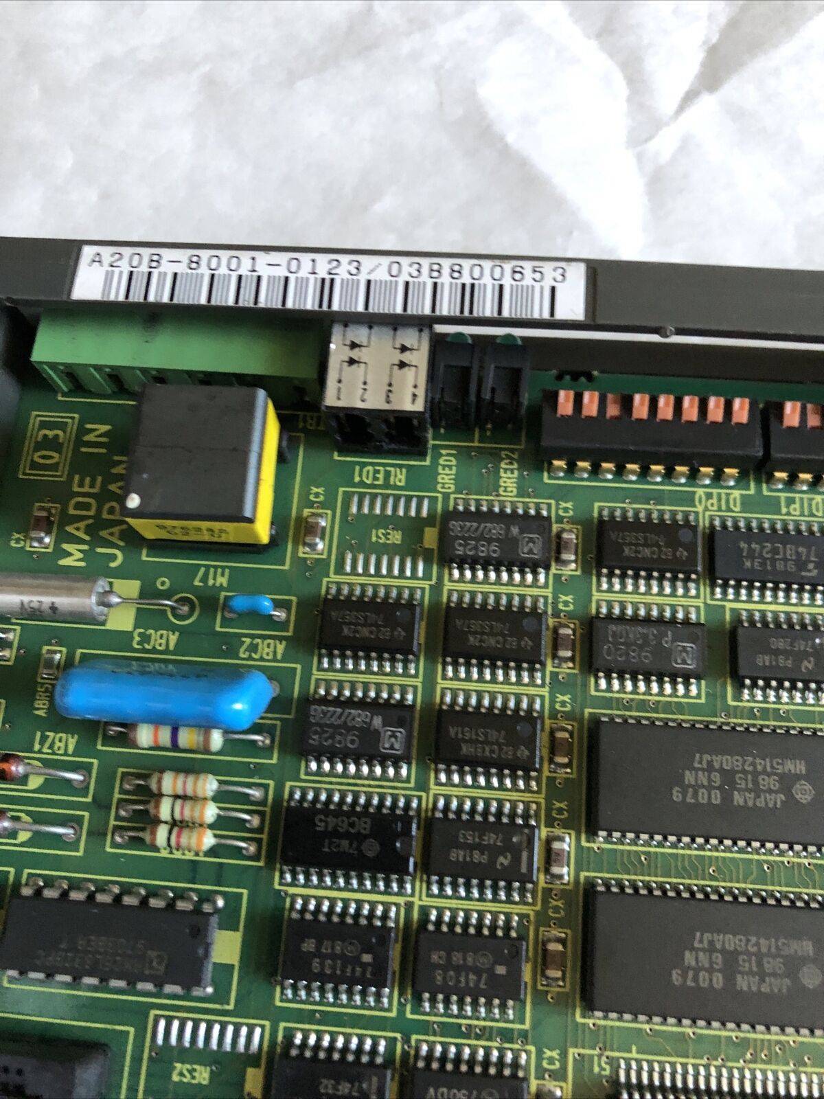 Fanuc A20b-8001-0123/03B,A20b-1006-0220/01A,Fanuc A20b-8001-0123 Board,Eb,Ea