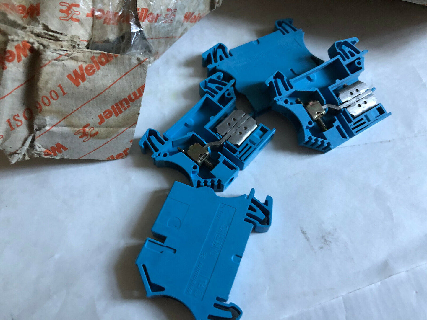 New Lot 50 Weidmuller Wnt6,Wnt 6 ,Iso 9001 Terminal Block 6 Mm2,400V,Kema,Av