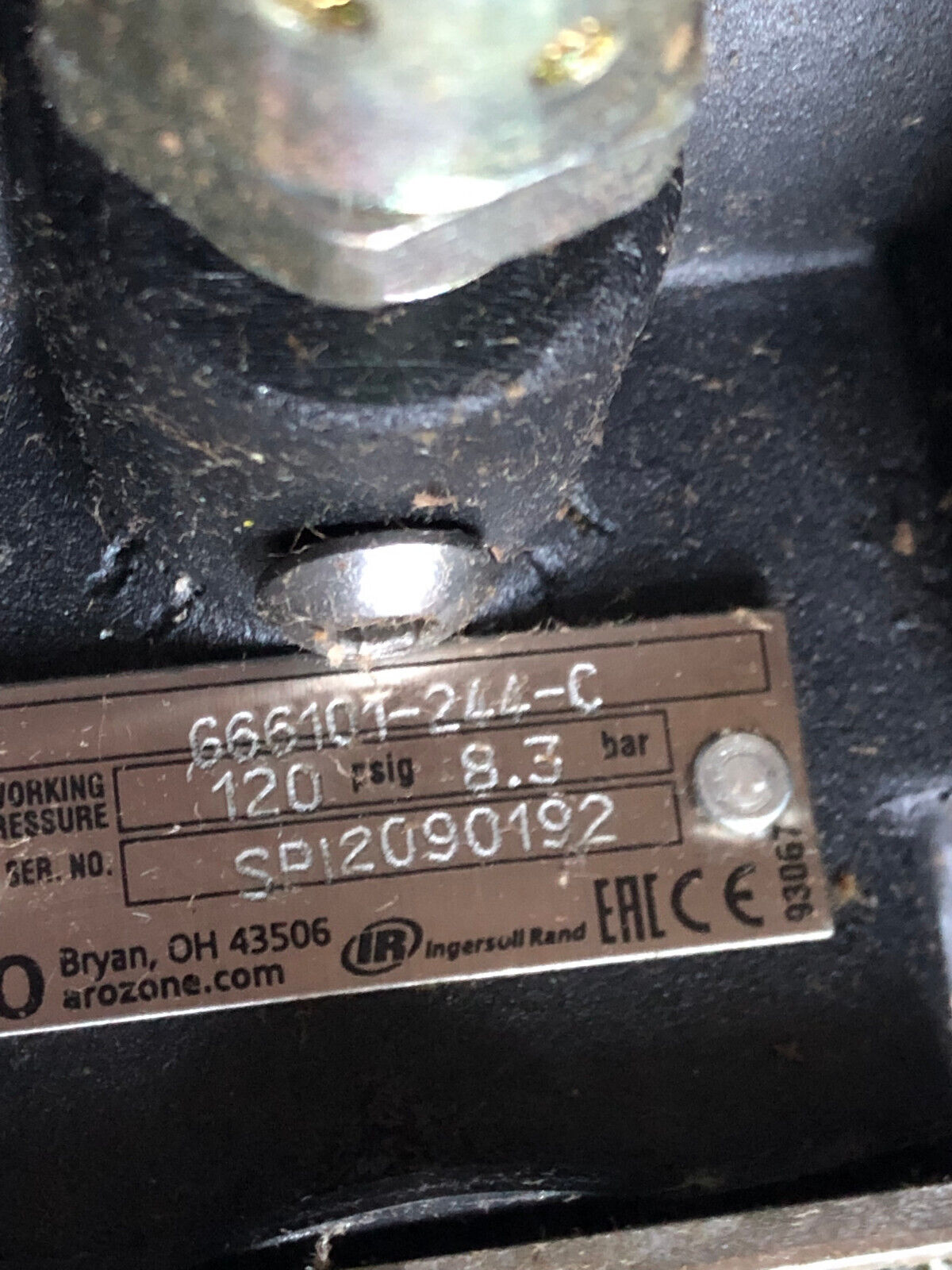 New Aro 666101-244-C 1" Metal Diaphragm Pump. 120Psig,66610T-244-C,666101 244,Al