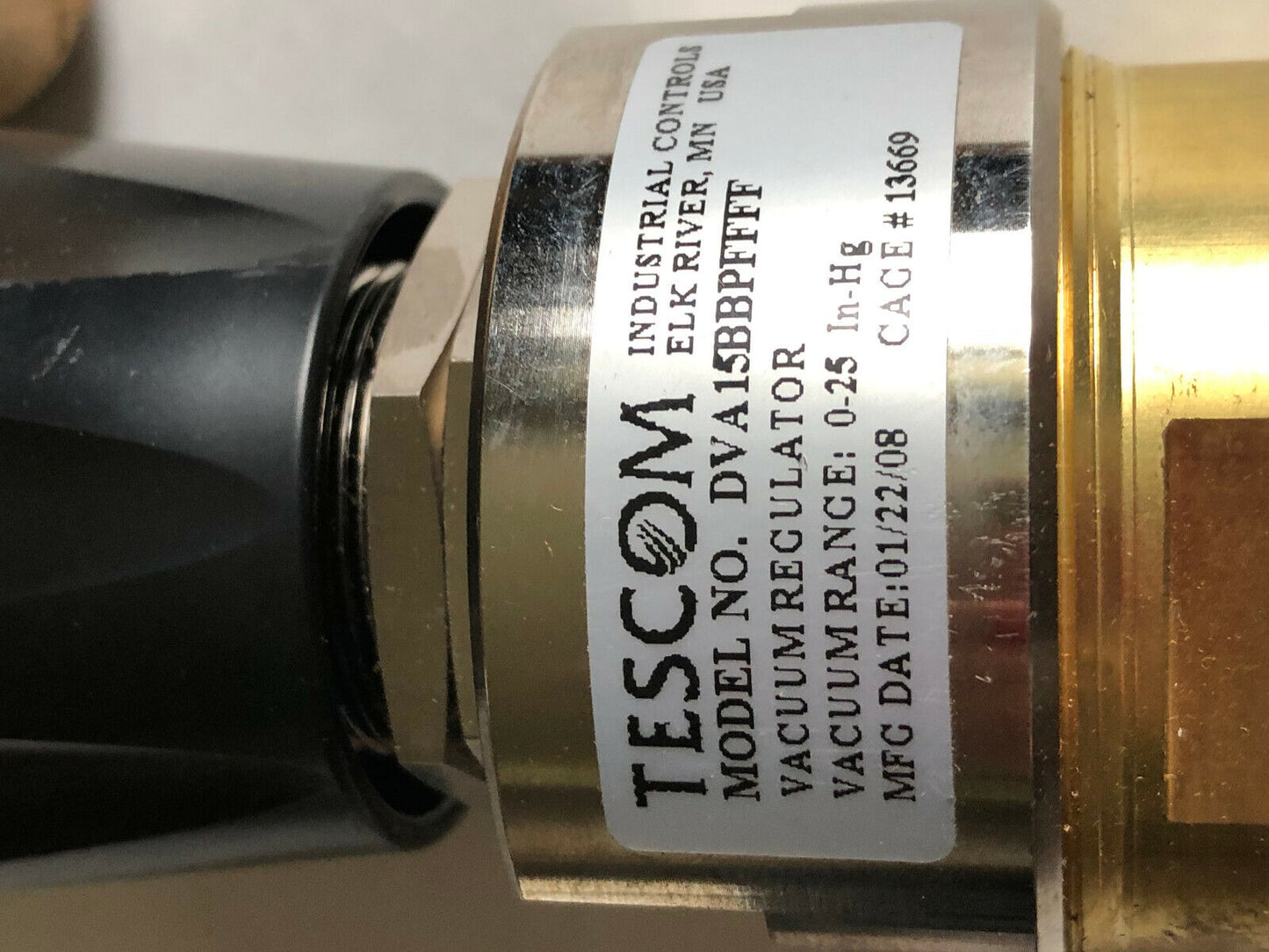 New Tescom Dva15bbpffff Pressure Regulator Vacuum, Tescom Dv A 15Bbpffff,Cg