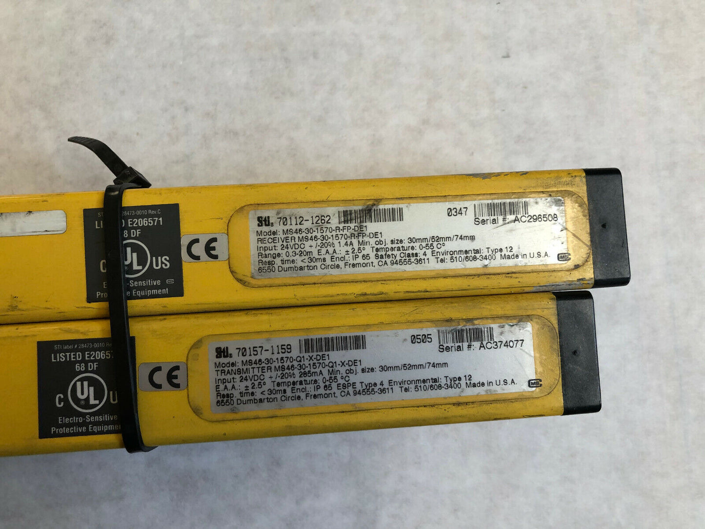 Sti 4600 Light Curtian Ms46-30-1570-Q1-X-De1,Ms46-30-1570-R-Fp-De1,70157-1159,St