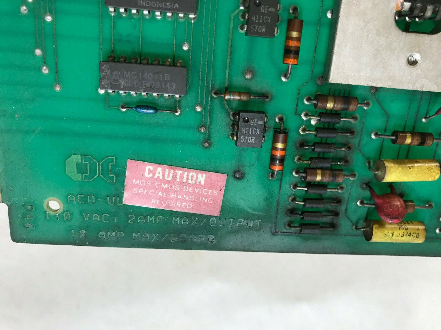 Cincinnati Cnc 3 531 3563A,Aco-Ul Rev B Od Grinder Circuit Board,Sm,Cs