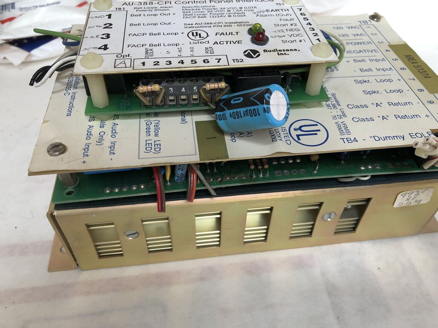Signal Communications Au-387-E Voice Control Vecp Amplifier, Au-586-I,Dd