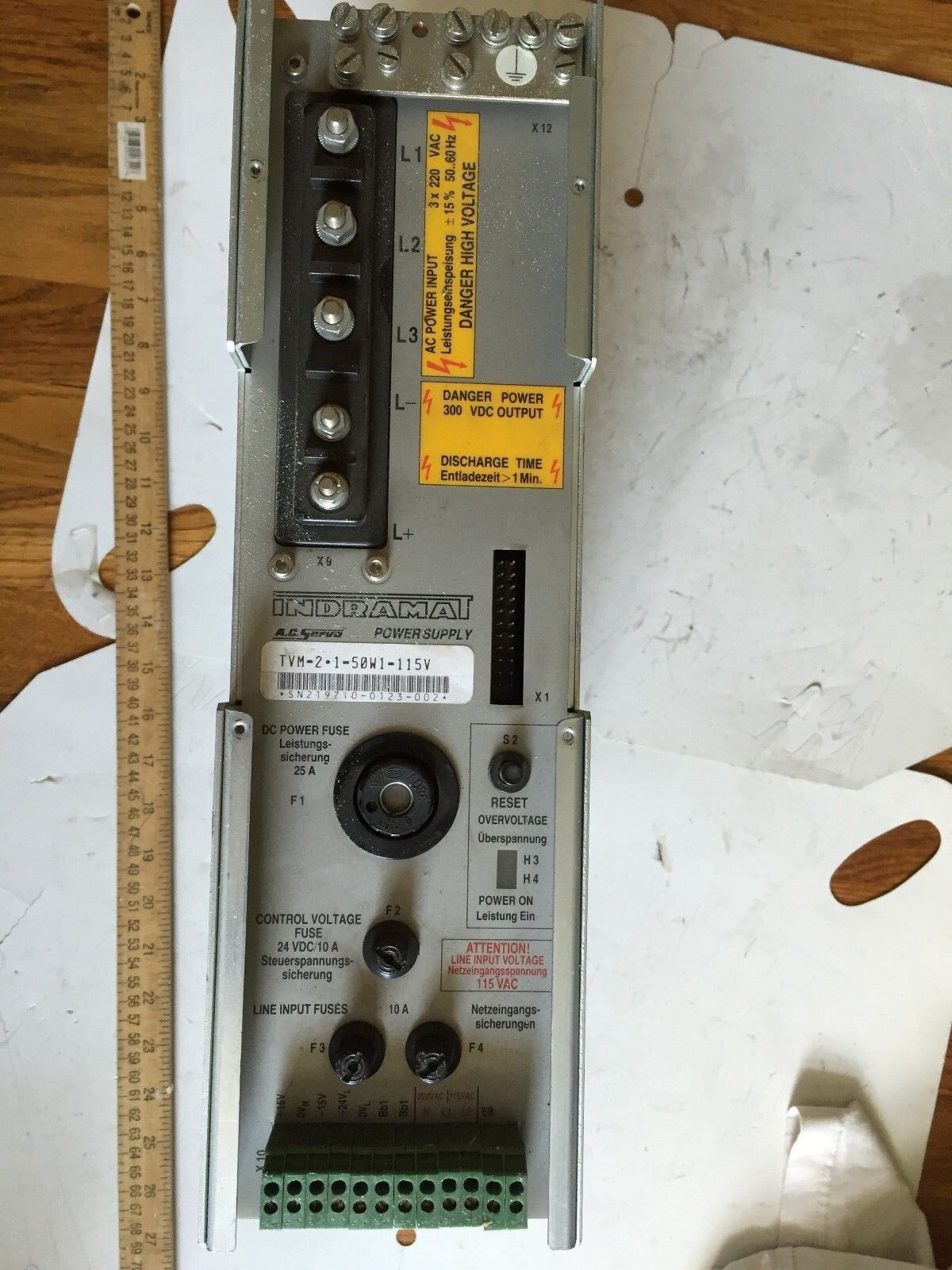Indramat Tvm-2-1-50W1-115V Bosch Servo Power Supply Tvm-2.1-50W-1115,Tvm-2.1,Sr