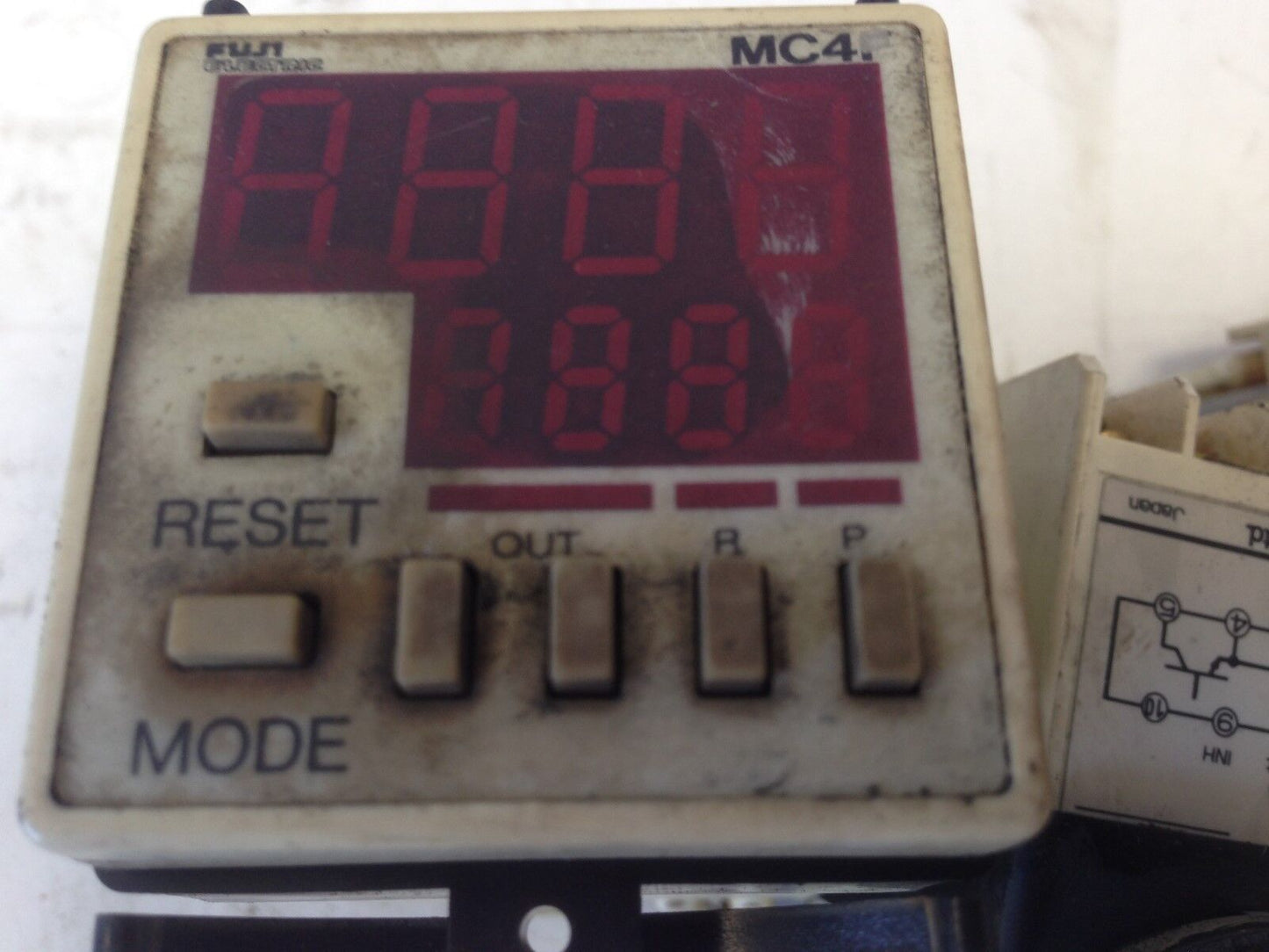 Fuji Mc4f4-De Digital Preset Counter, Mc4f4 24 Vdc,Ep