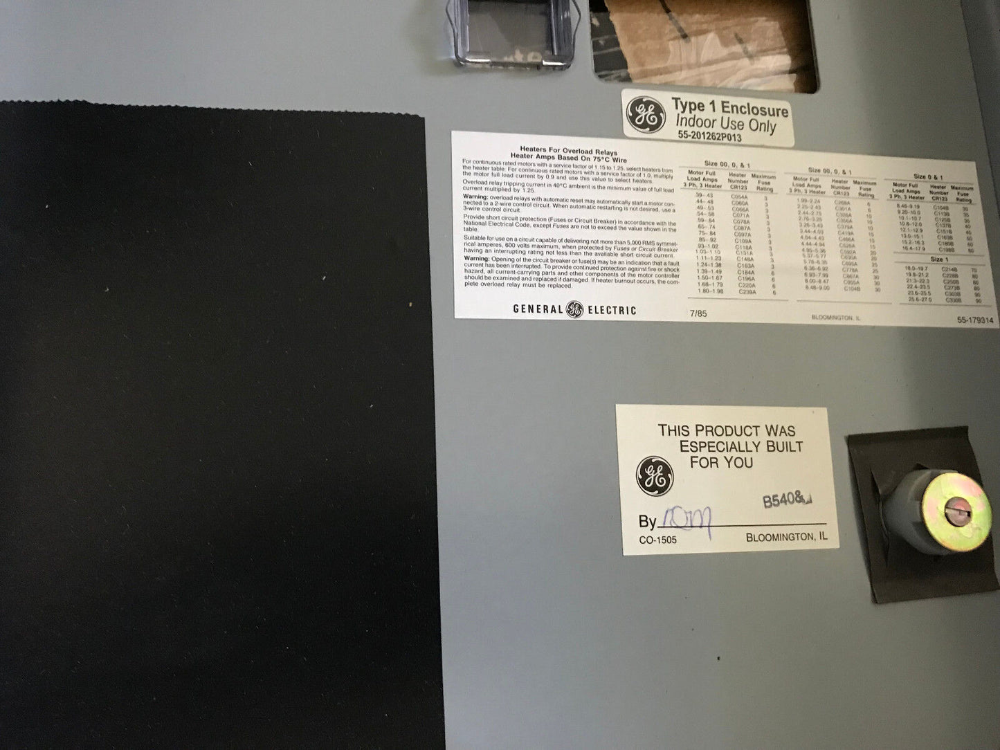 Ge 300-Inline General Electric Magnetic Motor Starter Cr306b18200abtdb,Nema 0,Ag