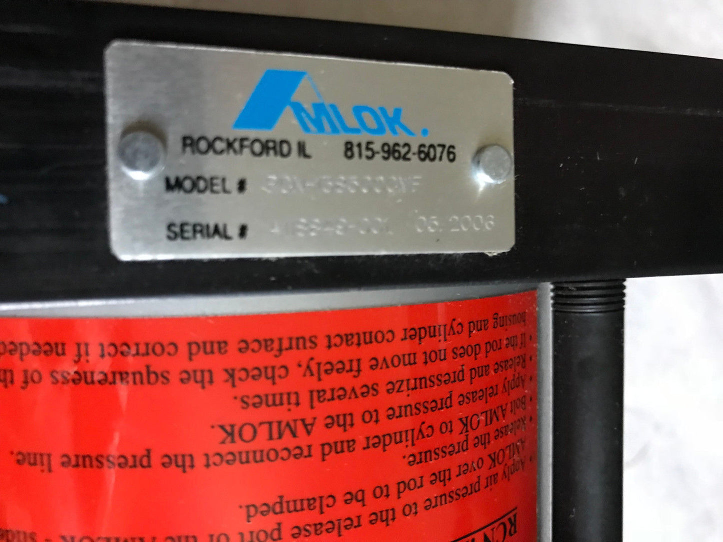 New Mlok Rcn-138500Cmf Pneumatic Cylinder Amlok A118849-001,Rcn-1385Oocmf,Ab