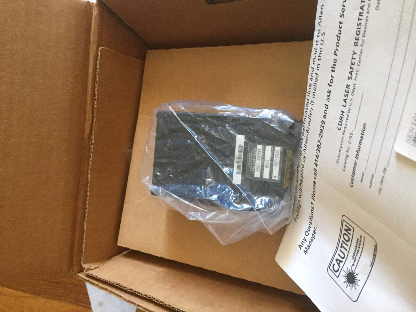 New Allen-Bradley 2755-Ld1 Ser A Fixed Mount Bar Code Scanner,A-B 2755-Ldi,Bg