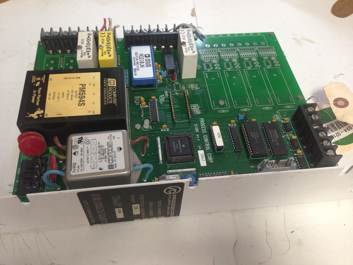 Dm013b000 Process Control Exd0byd Pc Control Board,Exdobyd 1 Phase,120 V,Bl