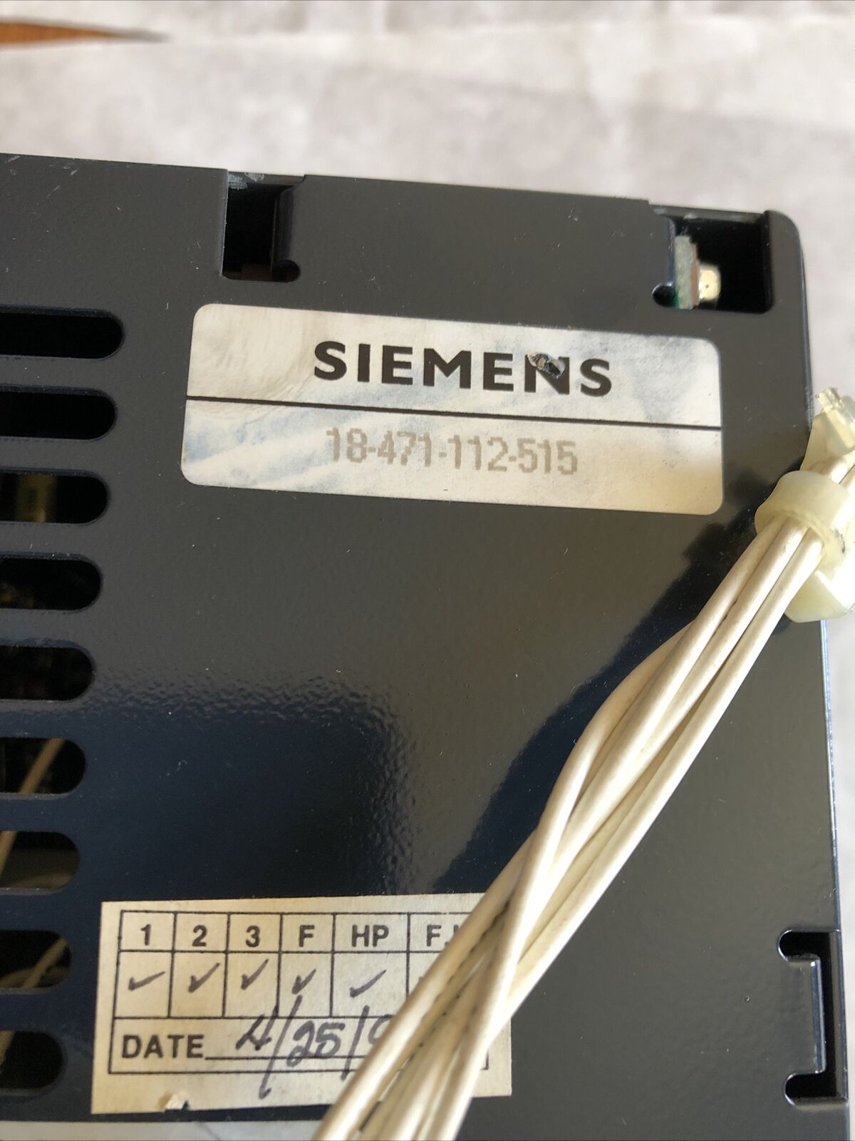Siemens 18-471-112-515,96045003 Static Trip Ii,Type Ti (2T) Control,Ea