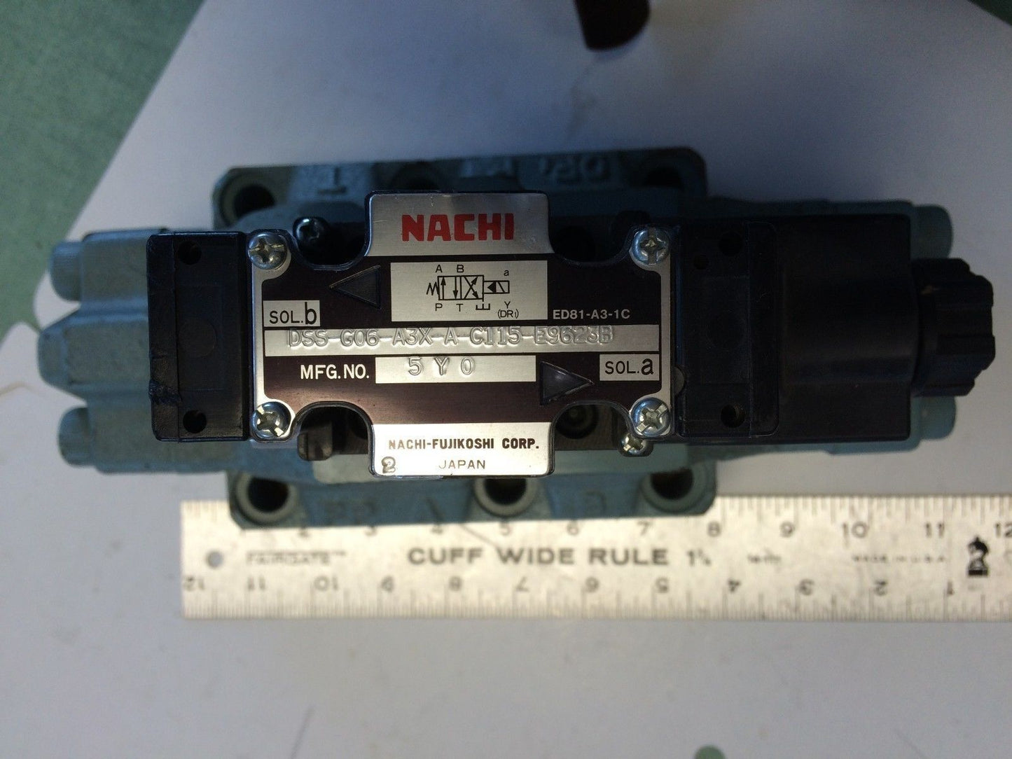 Nachi Dss-G06-A3x-A-C115-E9623b Hydraulic Directional Valve 5Y0,Dhe10-06-1A,Ex