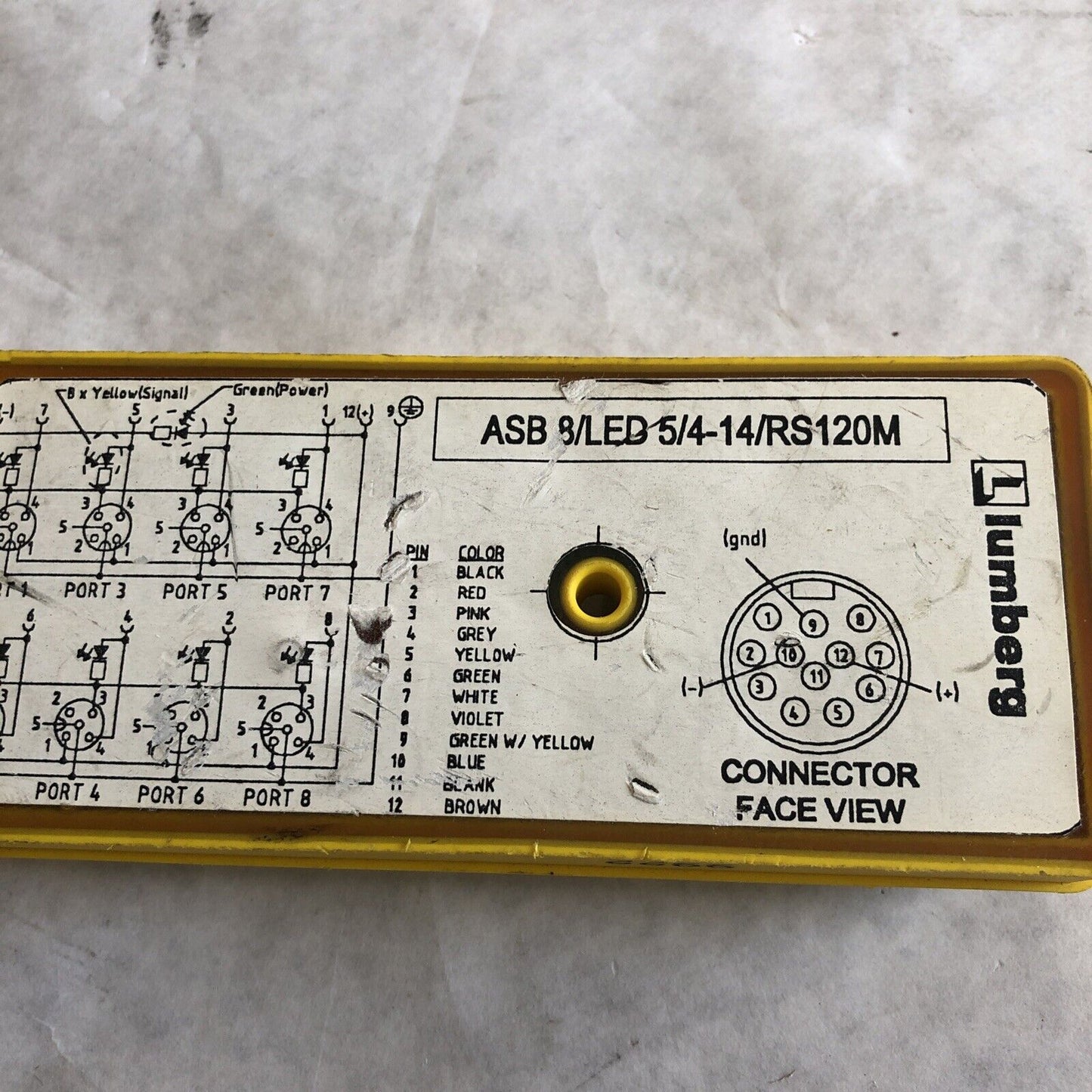 Lumberg Asb 8/Led 5/4-14/Rs120m Distribution Box Micro 8Port Asb 5 Pin, ,Ee
