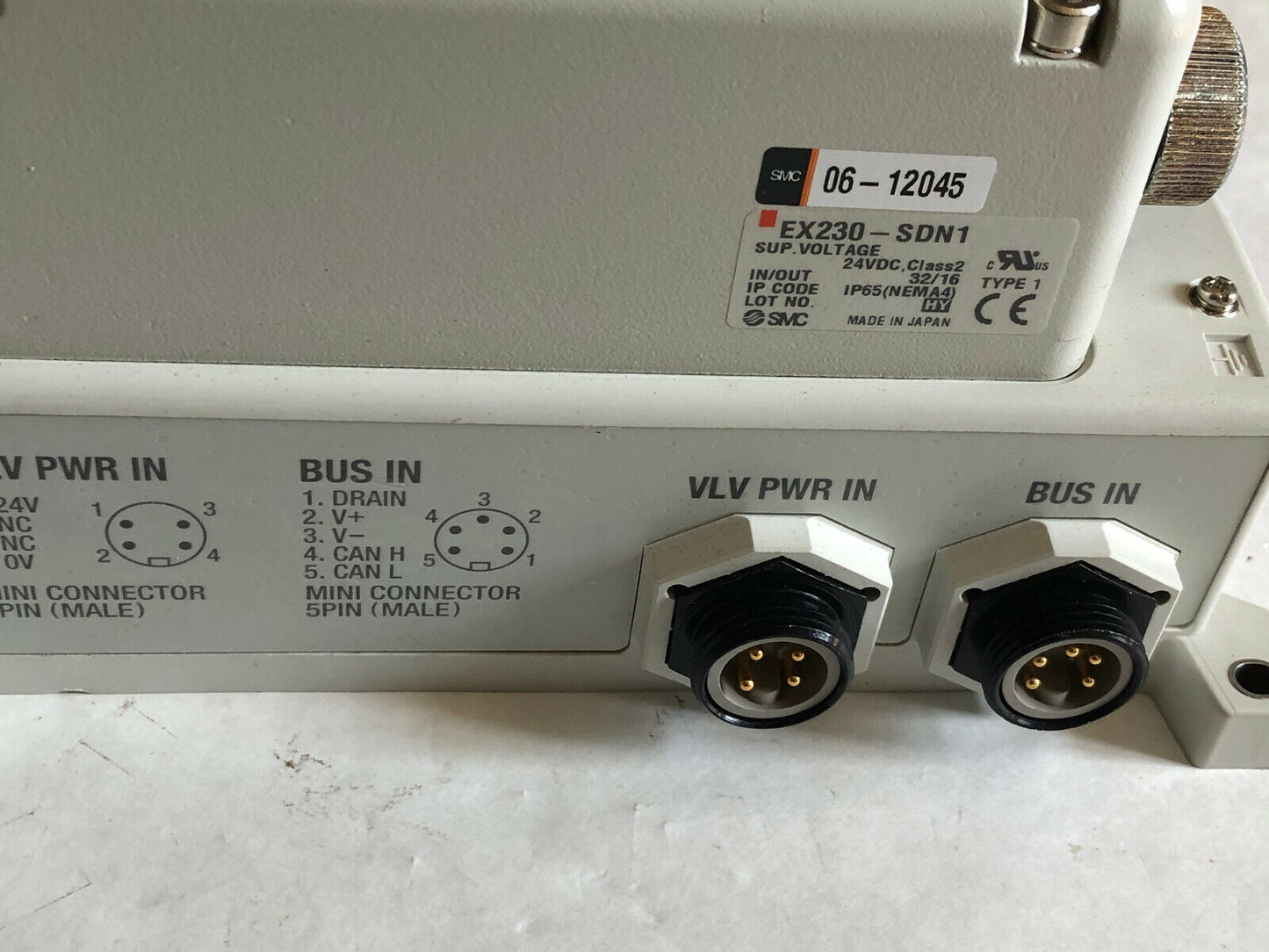 Smc Us2984-10,Ex230-Sdn1,Ex230-Cb2,Vqc2201n5 Interface Module Valve,(Damaged),Cg