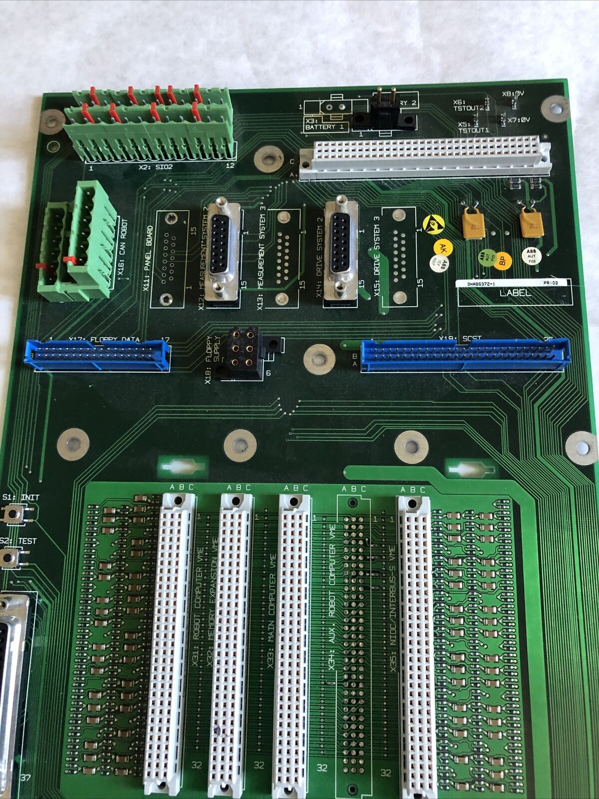 Abb 3Bsc 980 004 R301,3Hab6372-1 Robotic Motherboard Backplane,Bb