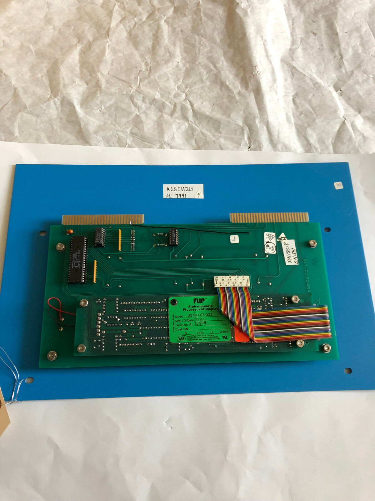 Industrial Dynamics Pn17941 Operator Panel,Pn18018,0370007032,Filtec Monitor,Ct